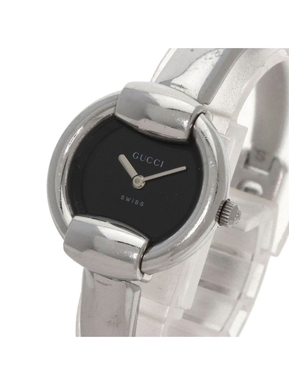 Gucci Round Face Bangle Watch SS - Picture 3 of 15